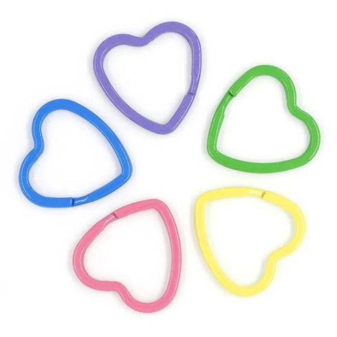 Metal Heart Shape Key Rings